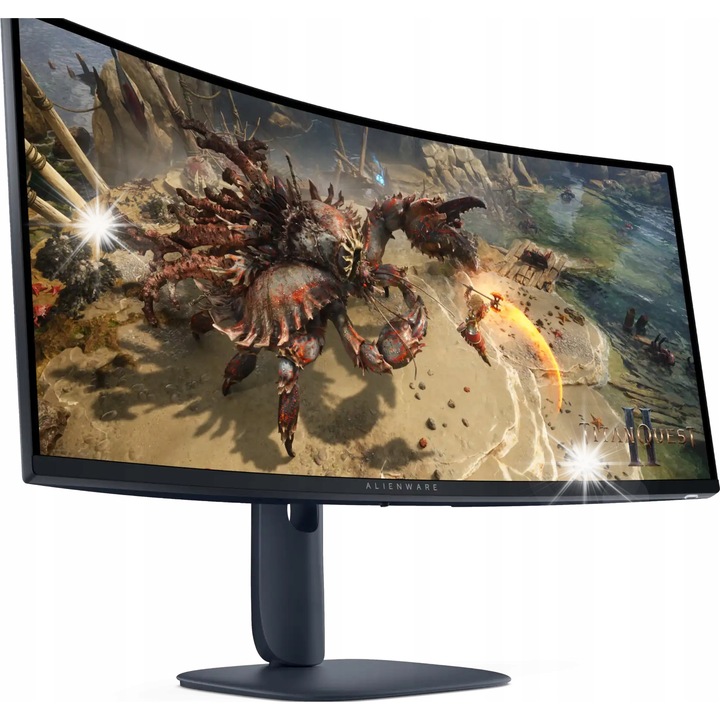 Monitor 34" Dell Alienware AW3425DWM, VA, UWQHD, 180Hz, negru, 805x555x232mm