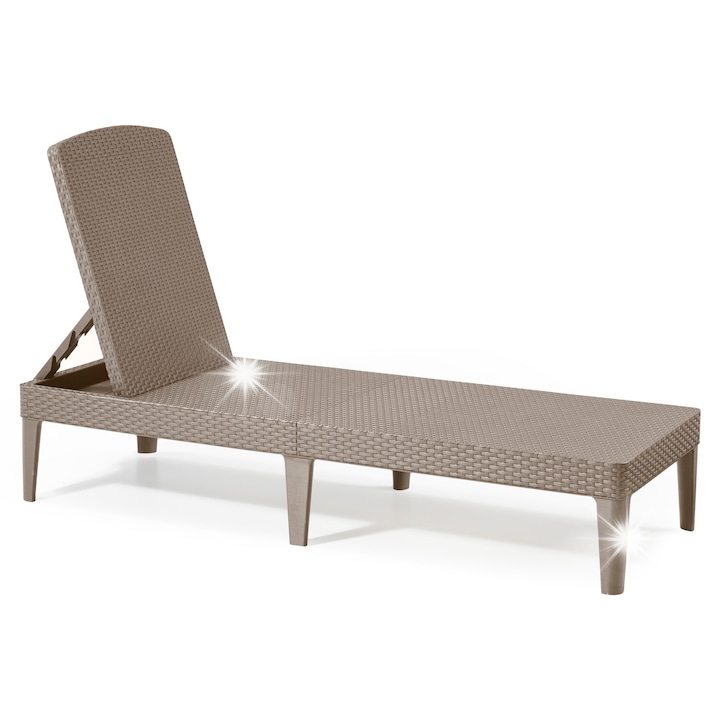 Keter cappuccino tároló doboz, 110 kg, 188x30x58 cm, újrahasznosított műanyag