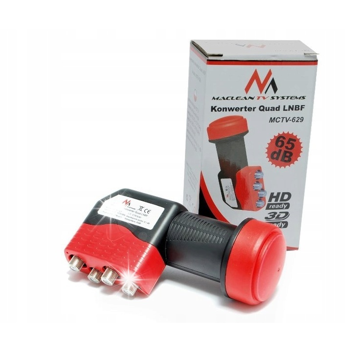 TV-SAT конвертори, Maclean, MCTV-629, 0,1dB, 10,7GHz-12,75GHz, 950MHz-2150MHz, 65dB