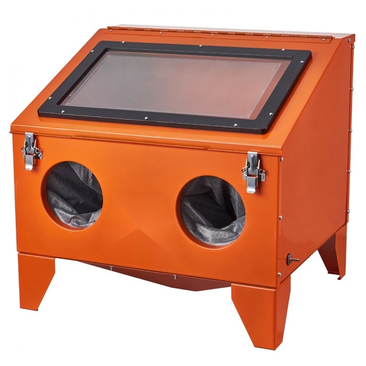 Dulap de Sablare, Model de Banc, Capacitate 151 Litri, Inclus Pistol de Sablare, 4 Duze