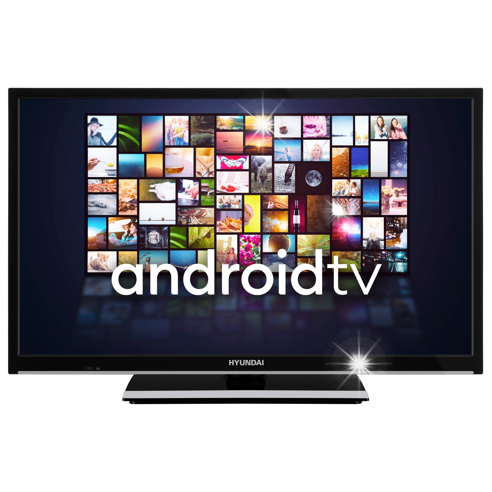 Televizor LED, Hyundai 24'', HD, 3xHDMI, 2xUSB, negru