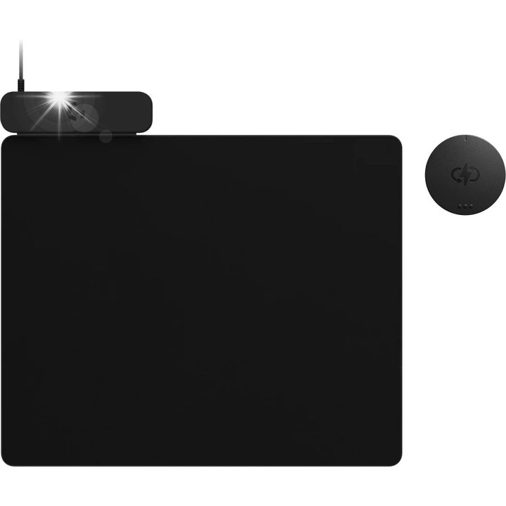 Egérpad Logitech Power Play 2, fekete, 28.5x34.4cm, M