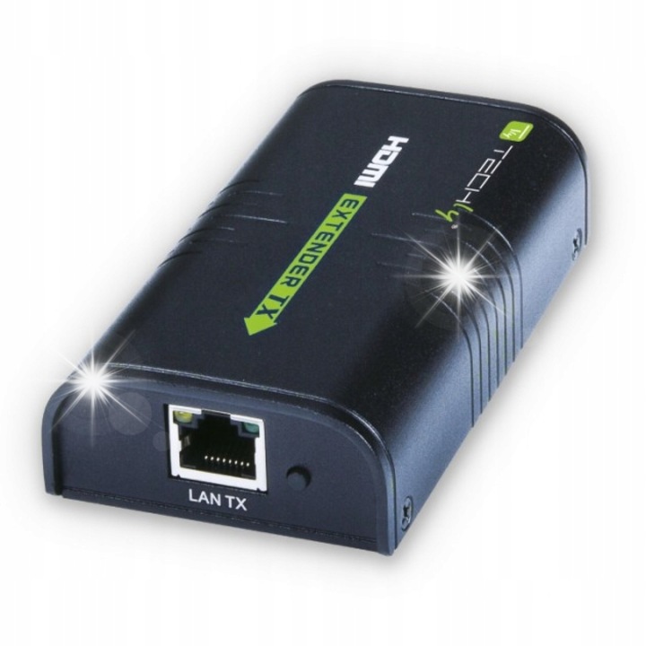 Distribuitor HDMI Techly IDATA EXTIP-373R, 120m, 1920x1080px, negru, 110x58x26mm