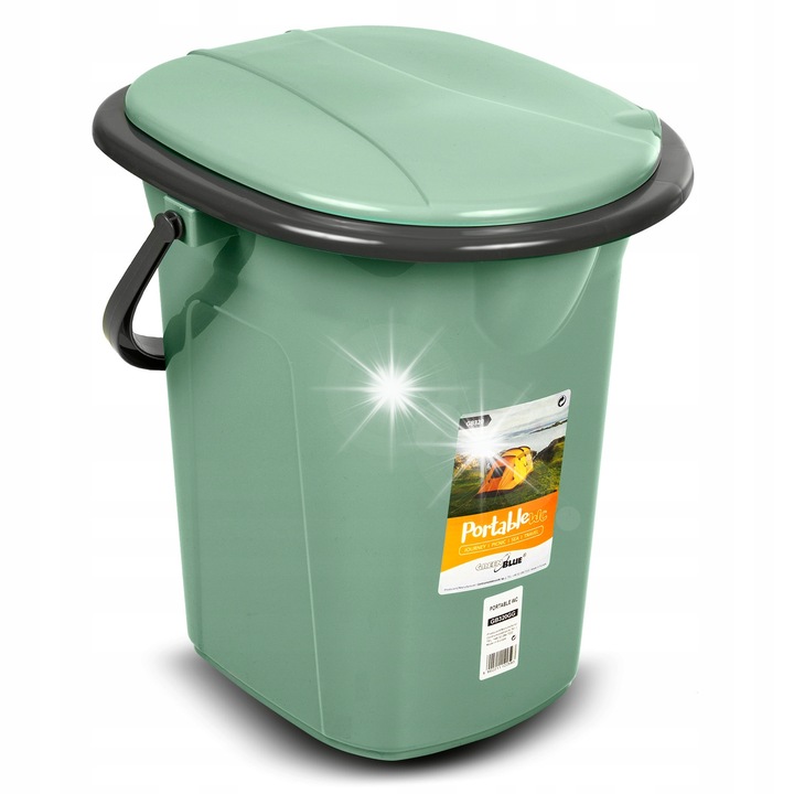 Преносима тоалетна, GreenBlue, 19L, Зелена