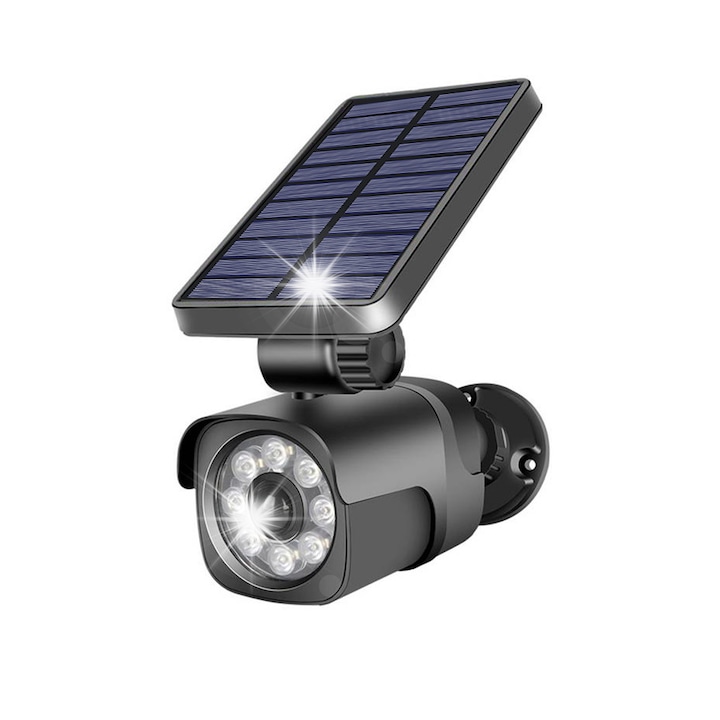 Camera de supraveghere cu panou solar BSG TECH, 5MP Cartela SIM 4G, exterior/interior, Ultra HD, zoom 10x, rotire, leduri lumina, comunicare bidirectionala, alarma, senzor miscare, Alb