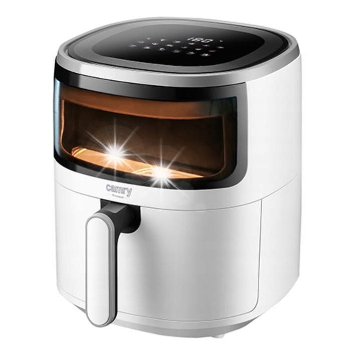 Camry CR 6313 olajmentes fritőz, 5L, 12 program, fehér, 31x27x37,5cm