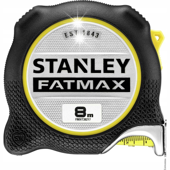 Рулетка Stanley FatMax FMHT38217-0, 8м x 32мм, със спирачка за палец, двустранен печат