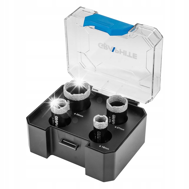 Set Freze diamantate, Graphite, 18x22x27x35 mm, M14, 30 mm adancime, 13000 rpm