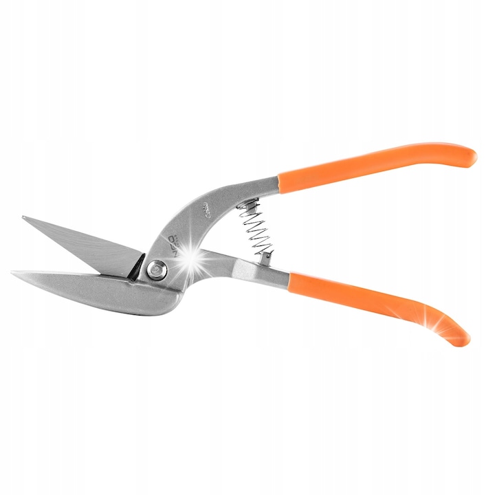 Foarfeca pentru tabla, Neo Tools, 300mm, stanga, taiere dreapta si curbata, manere cauciucate