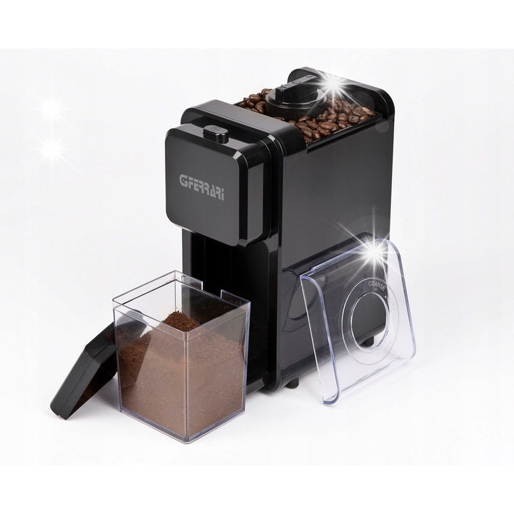 Rasnita de cafea G3Ferrari G20129, 3 niveluri de macinare, 100g, 10.7x23x17cm, 120W