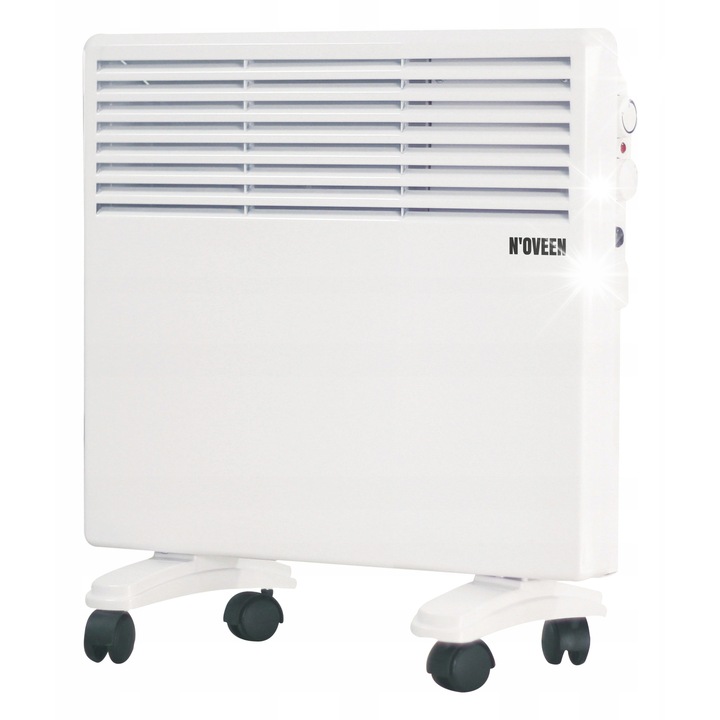 Convector electric N'oveen 1000W, portabil, cu termostat, montare pe perete