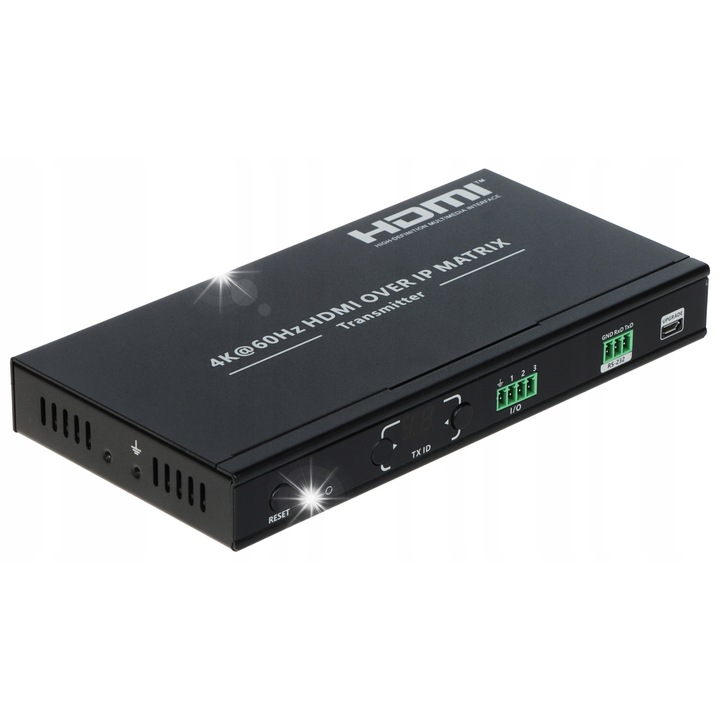 HDMI-EX122E-TX предавател, Delta, 4K UHD, 80м, 191x96x25мм