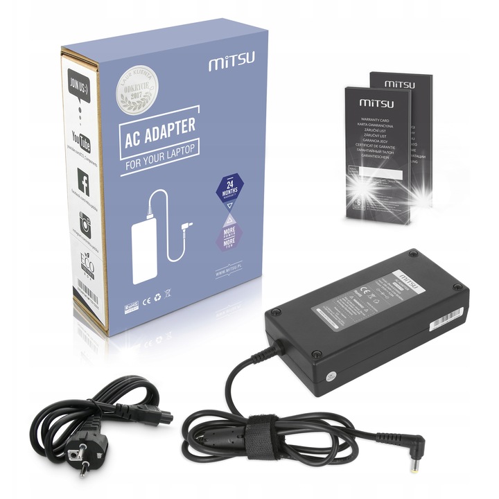 Incarcator laptop Mitsu 19.5V 9.23A 180W, 5.5x1.7, pentru Acer