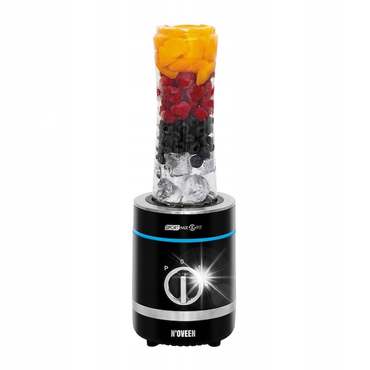 Blender Vortice 1000W, 1,5L, 6 lame, sticla, inox