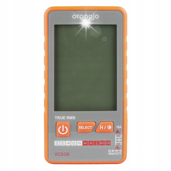 Miernik universal cu autozare, VC508, masurare tensiune DC/AC, curent DC/AC, rezistenta, capacitate, temperatura, set complet