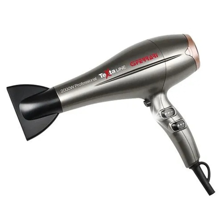 Сешоар G3Ferrari Spasso, 2000W, 2 скорости, 3 температури, с дифузер и концентратор, 30x27x9см