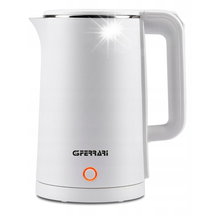 Fierbator electric G3Ferrari 1,8l, 1500W, alb, dimensiuni 22x25,5x15,3cm