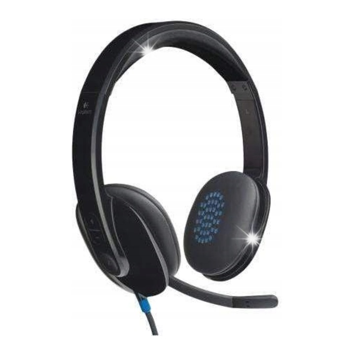 Logitech H540 PC fejhallgató, fekete, 40mm, 1.8m kábel