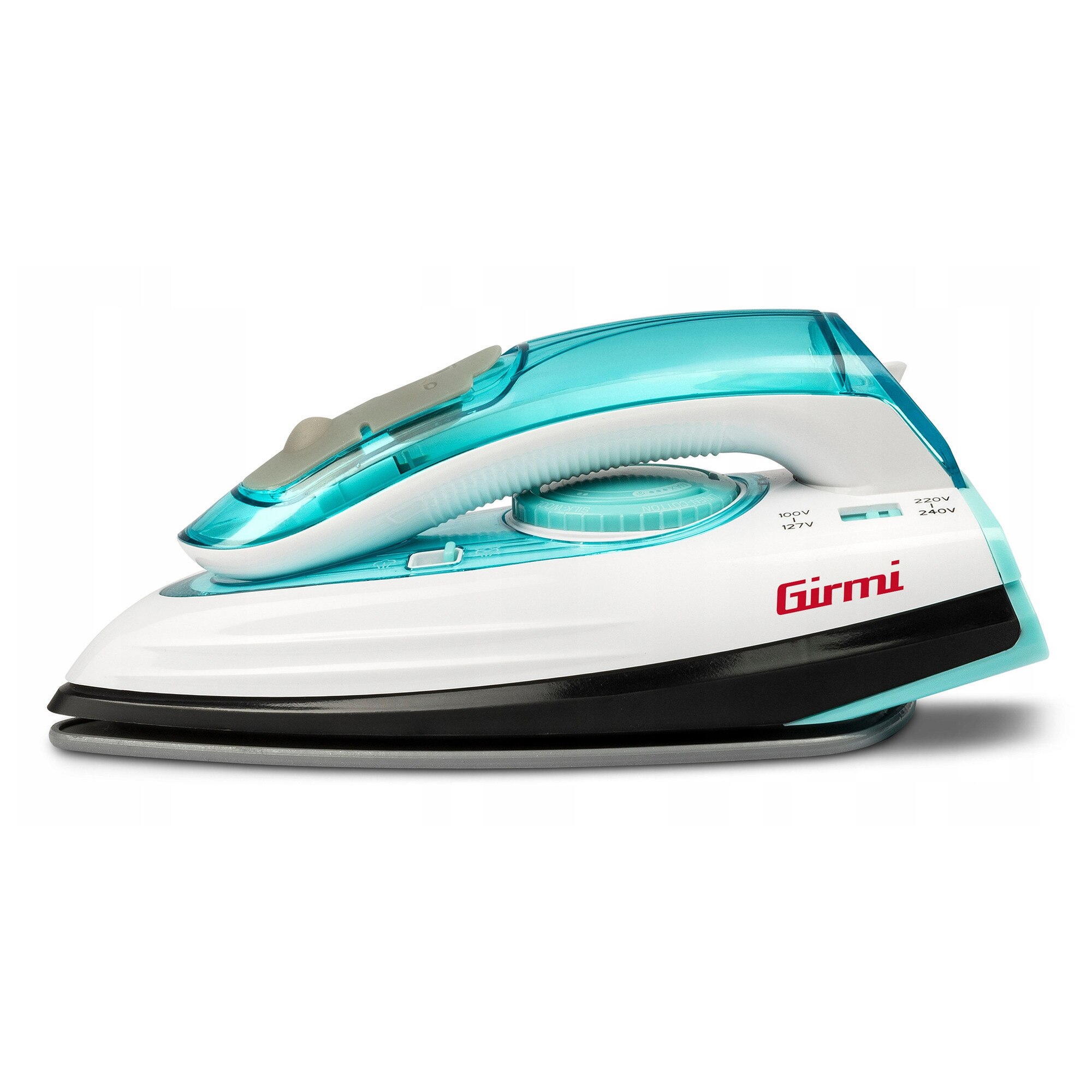 Fier de calcat portabil Girmi ST04, 750-1200W, abur continuu, capacitate rezervor 70ml, ceramica, compact
