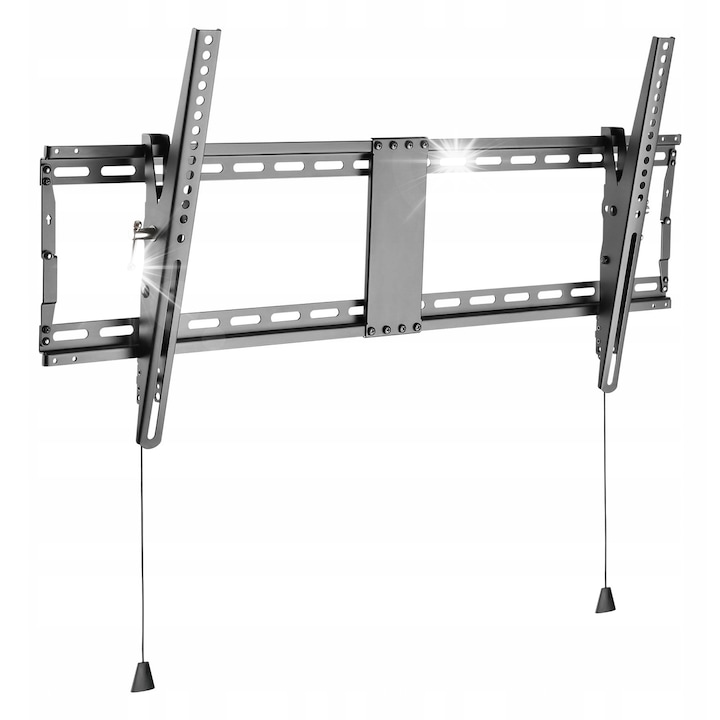 Стойка за телевизор Techly 43-90", макс. 70кг, VESA, тънка, черна