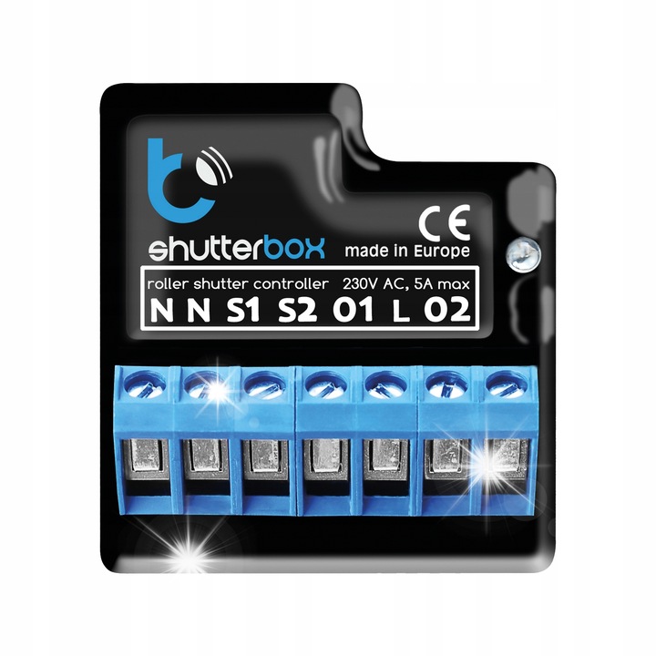 Kit Smart Home Blebox, Steronizator rolete, Wi-Fi, 2 intrari, 2 iesiri, 230 V AC, 52x40x30cm