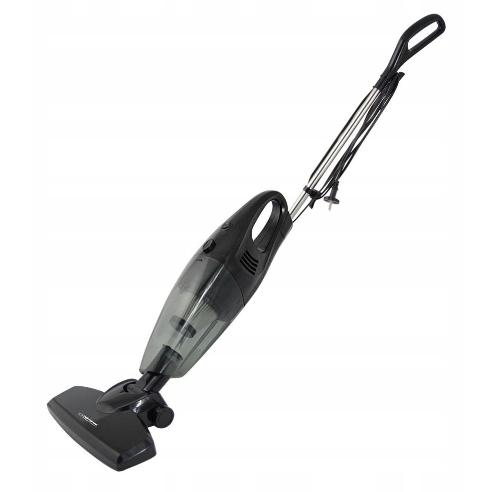 Aspirator vertical Esperanza Jupiter, 600W, filtru HEPA, negru, 108x24.5x14cm, set cu accesorii