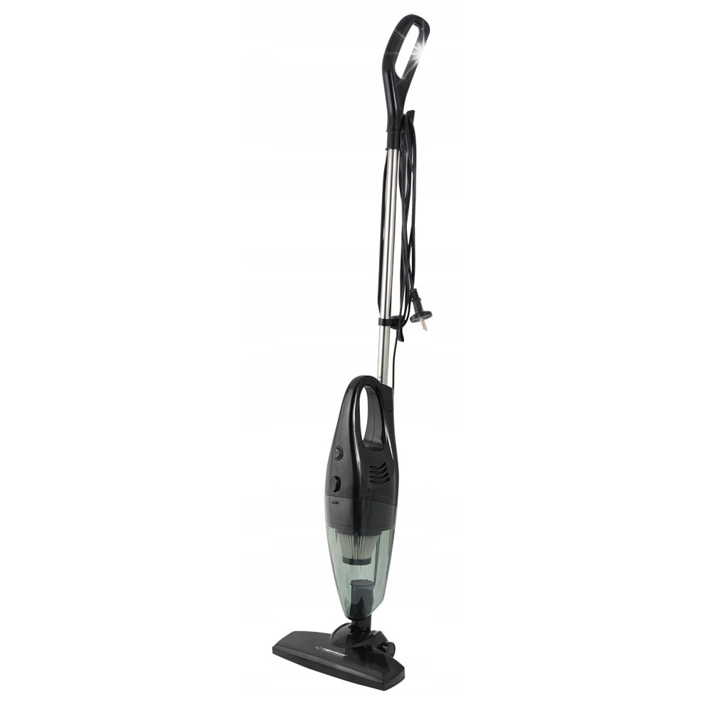 Aspirator vertical Esperanza Jupiter, 600W, filtru HEPA, negru, 108x24.5x14cm, set cu accesorii