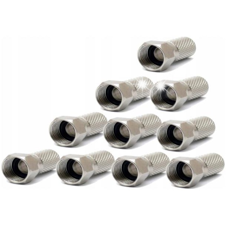 Fitinguri tip F cu garnitura, Opticum, 6,8mm, 1 bucata, rezistent la coroziune