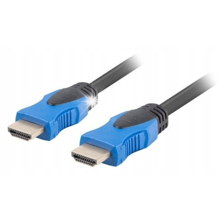 Lanberg HDMI kábel 10m, 4K, fekete, 30 AWG