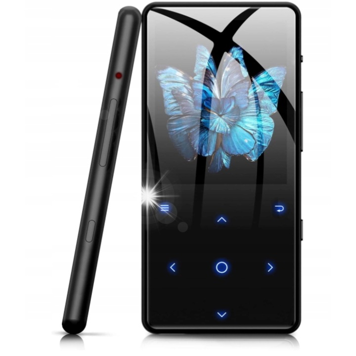 Odtwarzacz muzical MP3 D51, 32GB, Bluetooth 5.2, dyktafon, radio FM, set complet cu casti