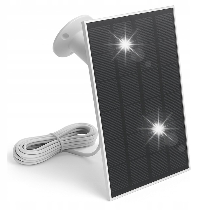 Panou solar monocrystalline Spreest 3W 5V DC, set cu accesorii de montaj, 174x121x9mm