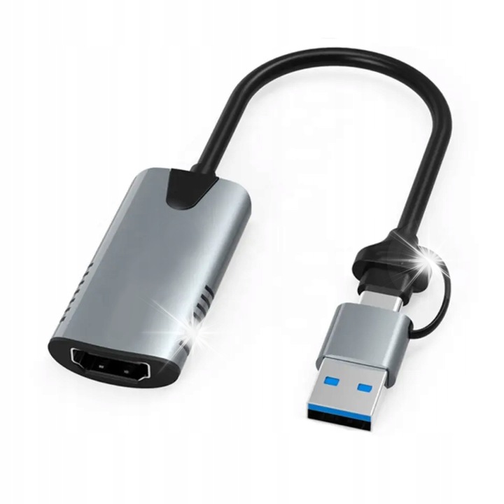 Grabber USB 3.0 HDMI 4K Spreest, videorögzítés, 1920x1080 @ 60Hz felbontás, kompakt, teljes készlet
