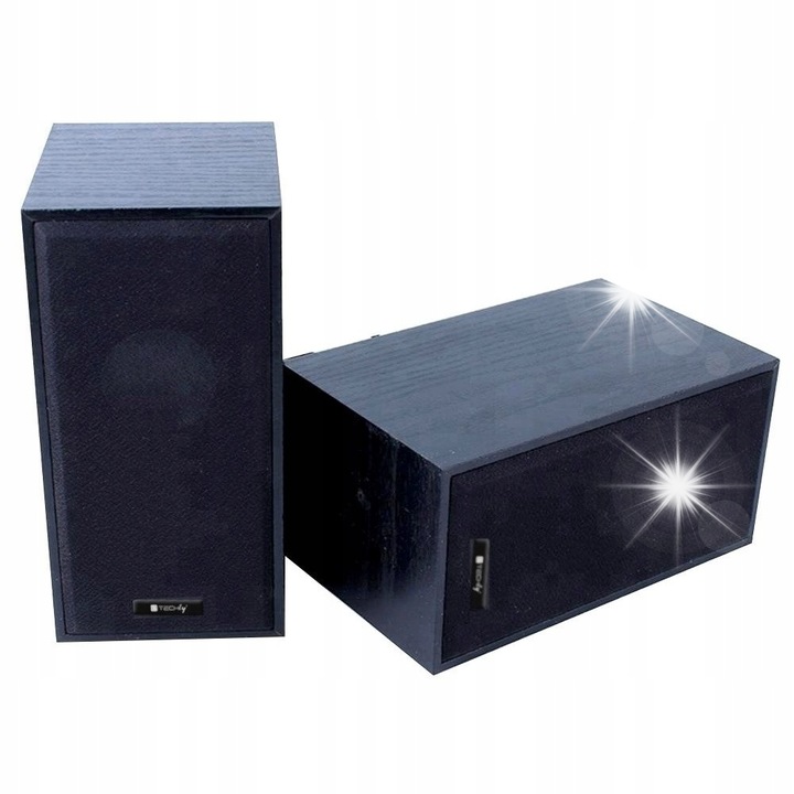 Boxe PC Techly 2.0, 6W, negru, dimensiuni 147x74x92mm, set