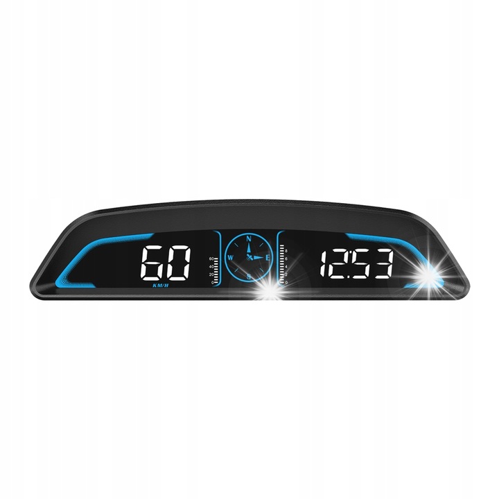 Afisaj Head Up Display MBG Line, цифров, с GPS, 65.5x42.8x16mm, plug and play, за всички превозни средства