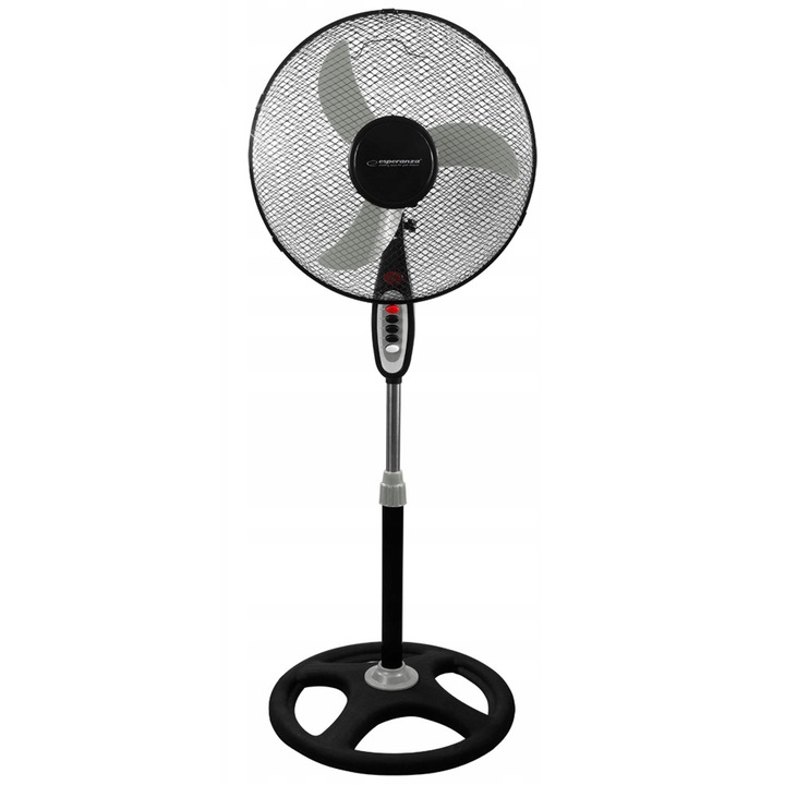 Ventilátor állvány Esperanza Typhoon 16'', 50W, 3 sebesség, maximális magasság 130cm, fehér szín