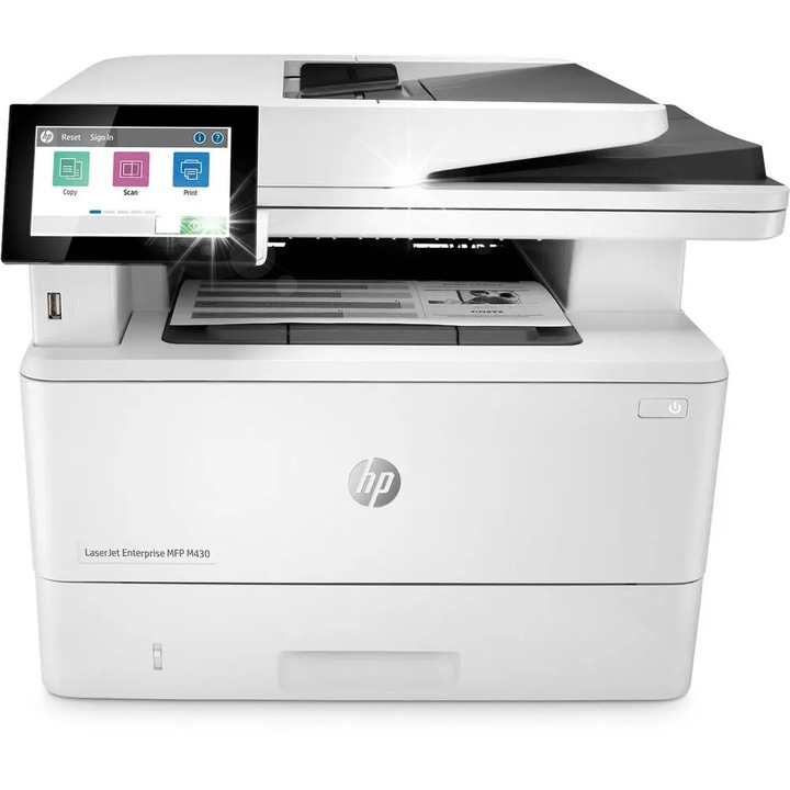 Imprimanta multifunctionala HP LaserJet Enterprise MFP M430f, alb-negru, 38 str./min, duplex, 1 cartus