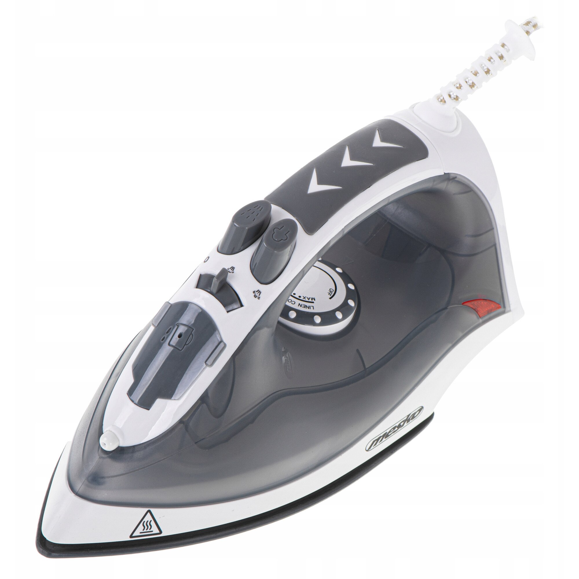 Fier de calcat cu abur Mesko MS 5037, 2800W, ceramica, gri, 26x10.5x14cm