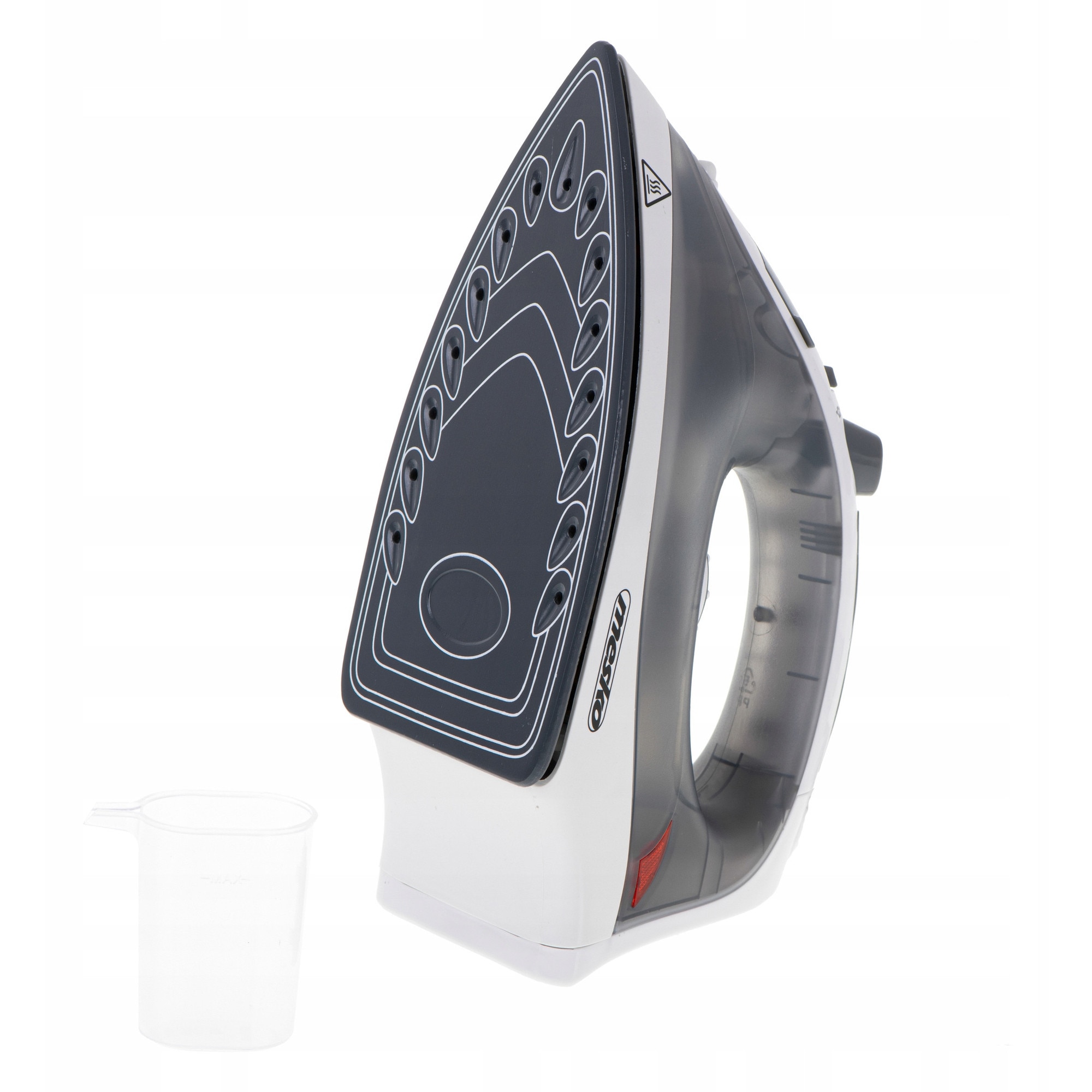 Fier de calcat cu abur Mesko MS 5037, 2800W, ceramica, gri, 26x10.5x14cm