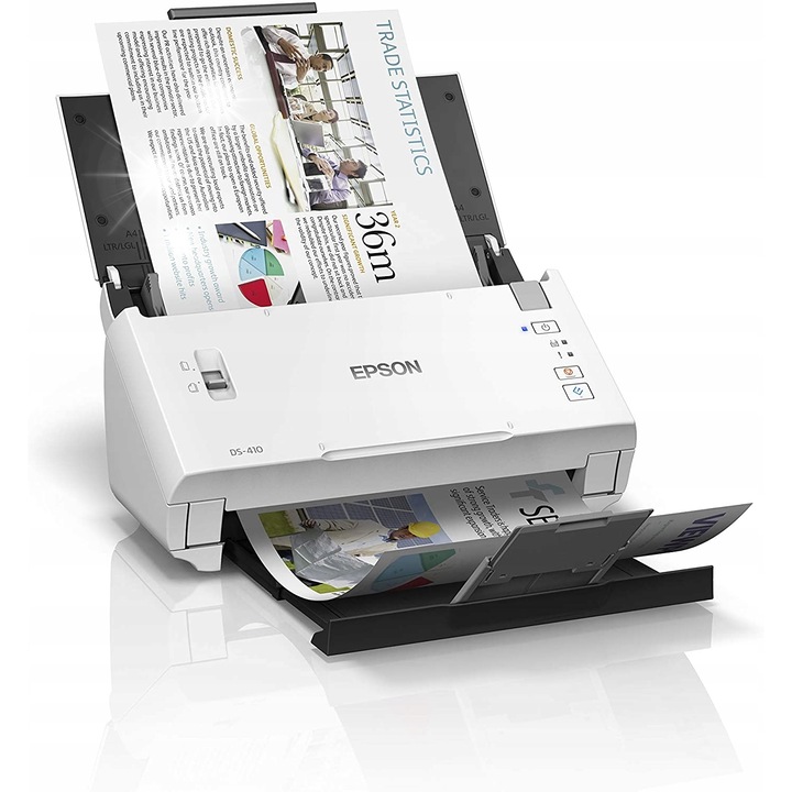 Skaner Epson WorkForce DS-410, A4, 26 ppm, 50 foi, 297x152x154mm