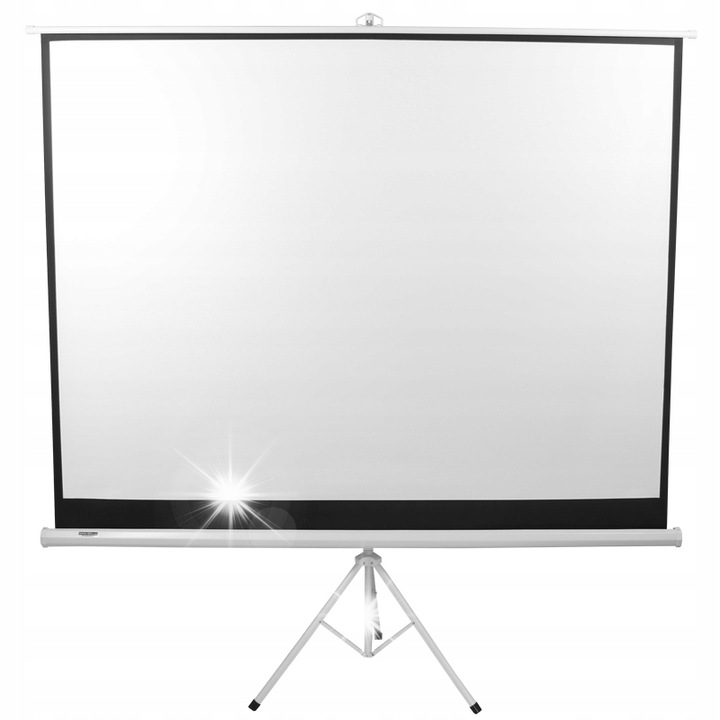 Ecran de proiectie cu stativ E-trade 240x180 cm, suprafata mata alba, 118"