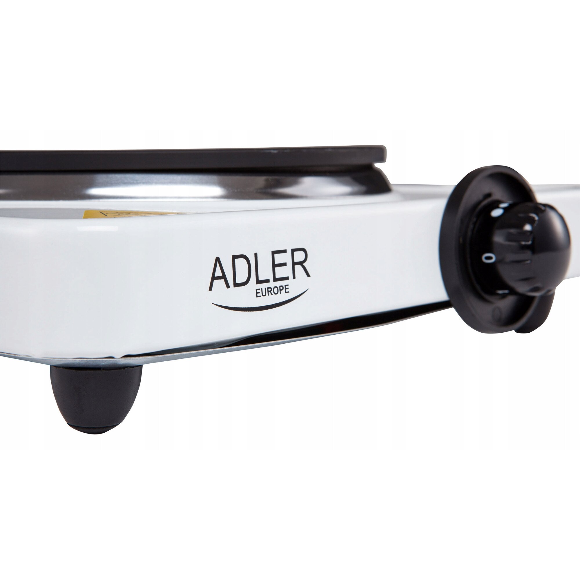 Aragaz electric, Adler, model AD 6503, 1 arzator, 1500W, alb, 18cm