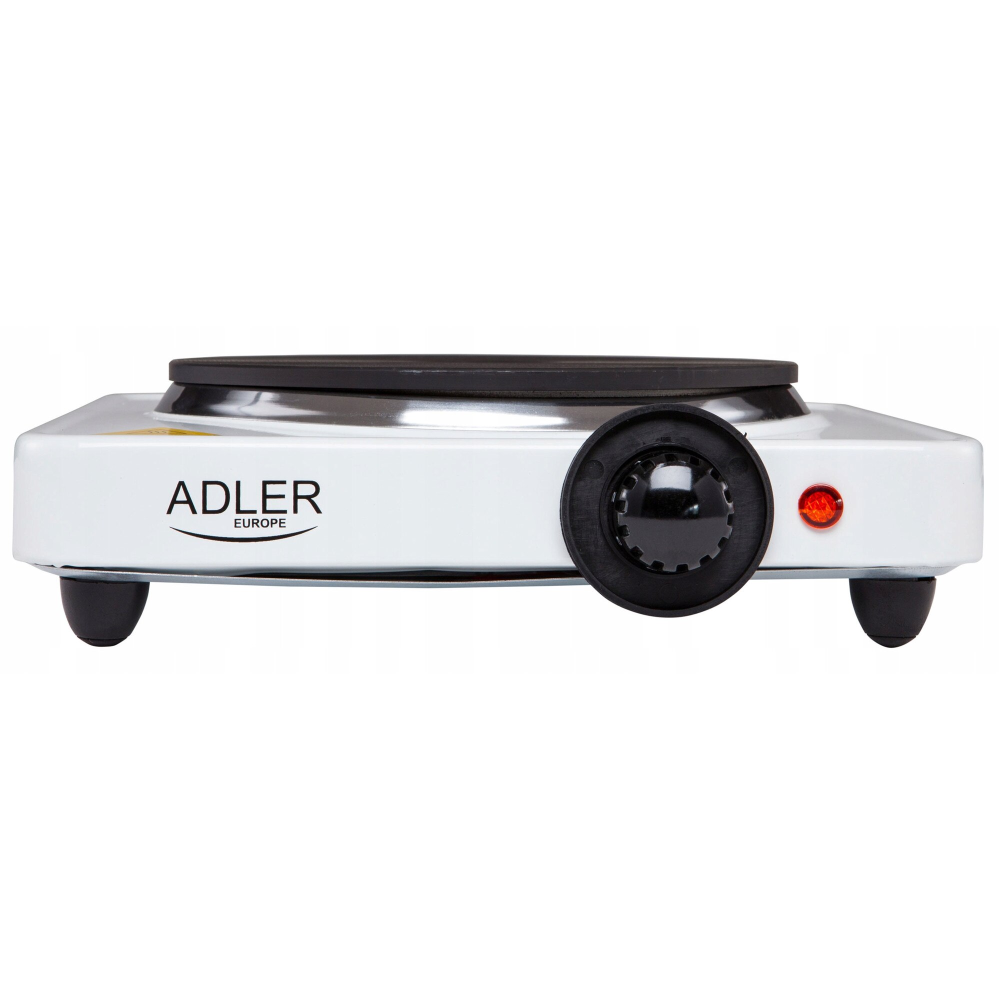 Aragaz electric, Adler, model AD 6503, 1 arzator, 1500W, alb, 18cm