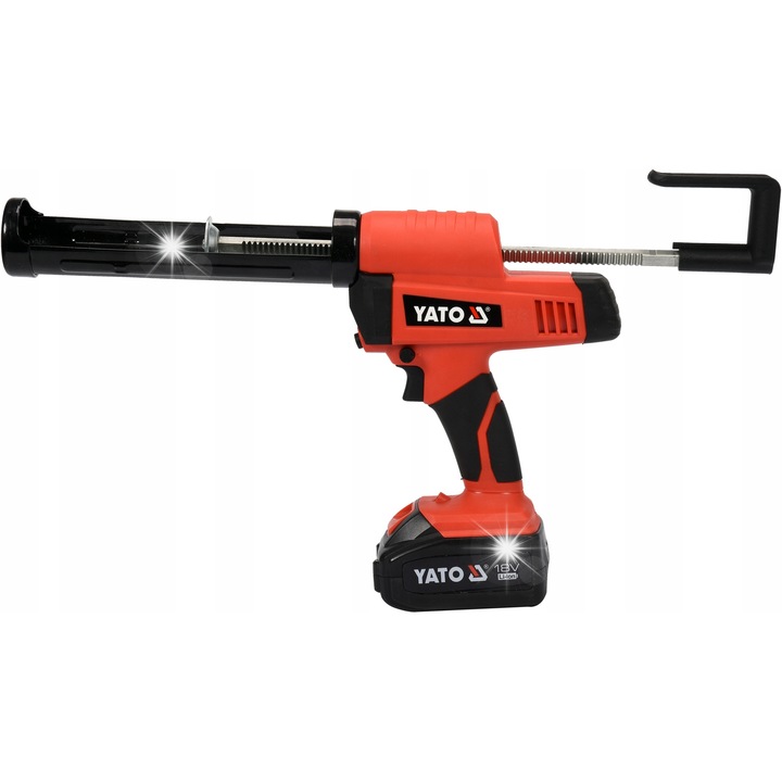 Pistol de lipit, Yato, cu acumulator Li-Ion 18 V, 4 Ah, incarcator rapid