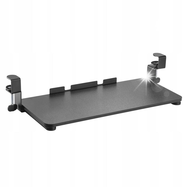 Billentyűzet tartó, Maclean, Asztal alá szerelhető, Fekete