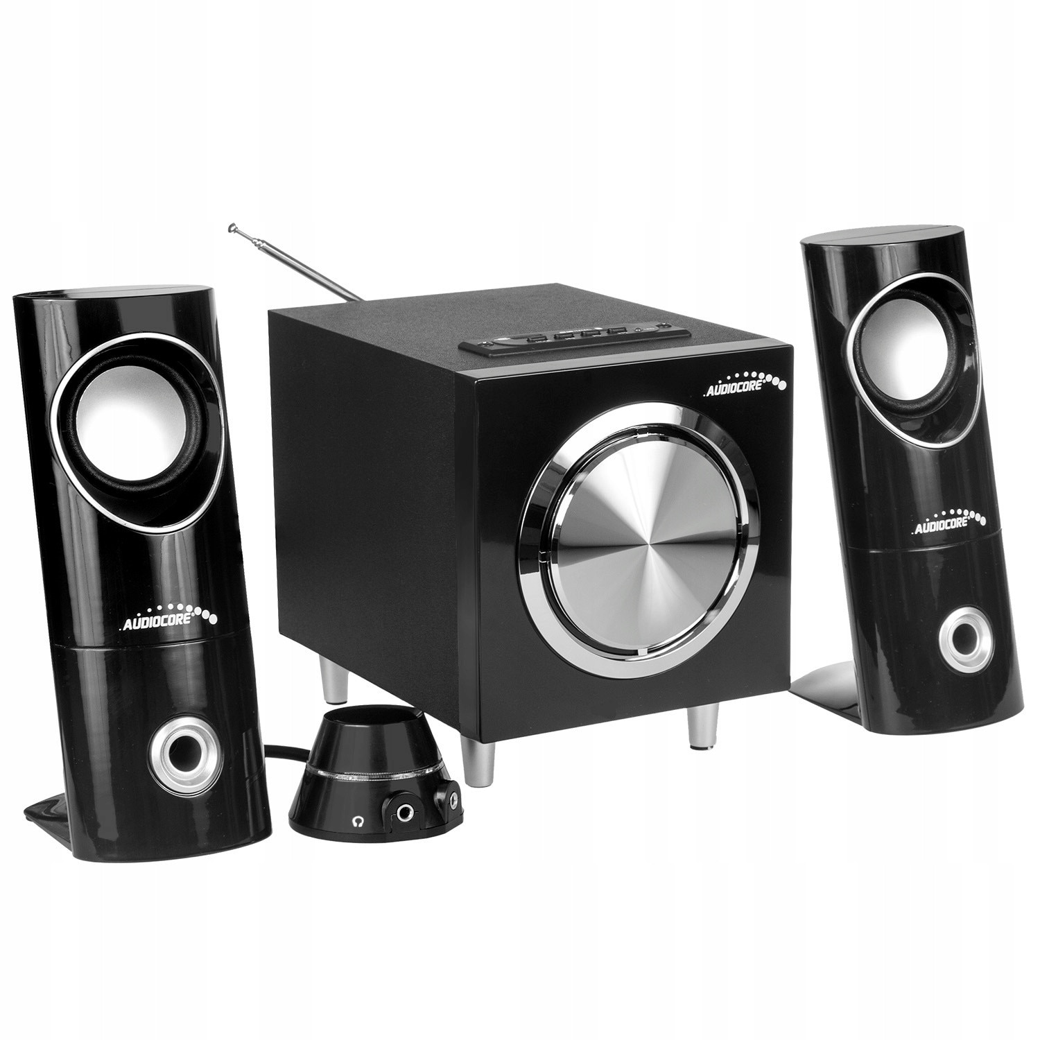 Set Boxe Set boxe 2.1 Audiocore AC790, Bluetooth, 15W, negru - eMAG.ro