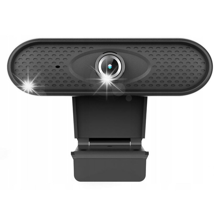 Webkamera NanoRS HD 1080P, beépített mikrofon, USB, 1,7m, fekete