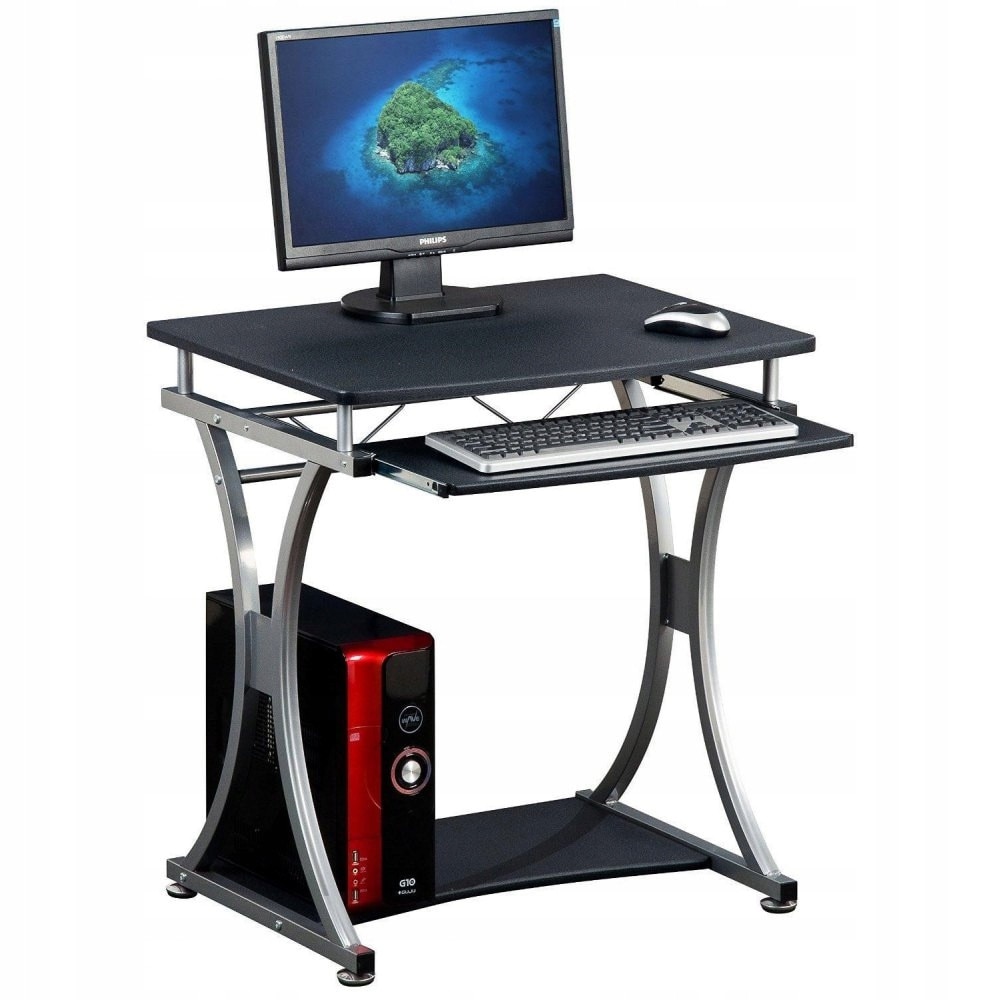 Birou Computer Birou computer mini Techly, grafit, 700x550mm, cu suport pentru ...