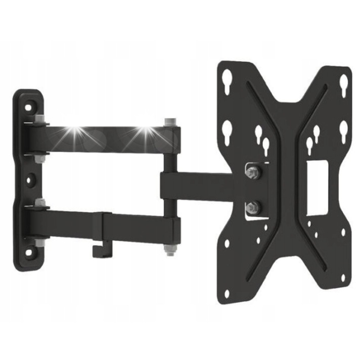 Стойка за телевизор Maclean, въртяща се, 23"-42", черна, 200x200 мм, монтажен комплект