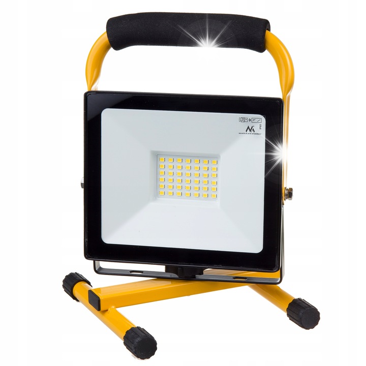 Proiector LED 30W Maclean MCE530, lumina rece, stativ reglabil, IP65, set