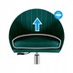 Scaun birou rotativ Mark Adler Future 5.2, material velur, cromat, verde, capacitate 130 kg